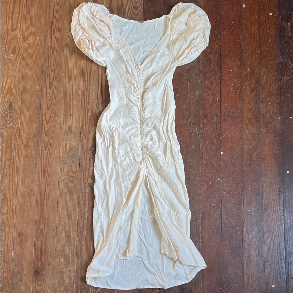 Cult Gaia Timea Cream Midi Dress